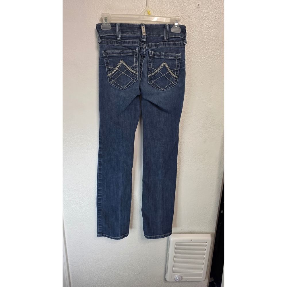 Ariat REAL Denim Straight Leg Jeans Womens 25S Blue Excellent - Picture 2 of 8